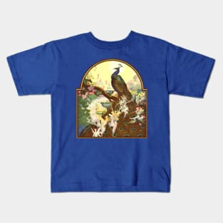 Peacock and Fairies Kids T-Shirt